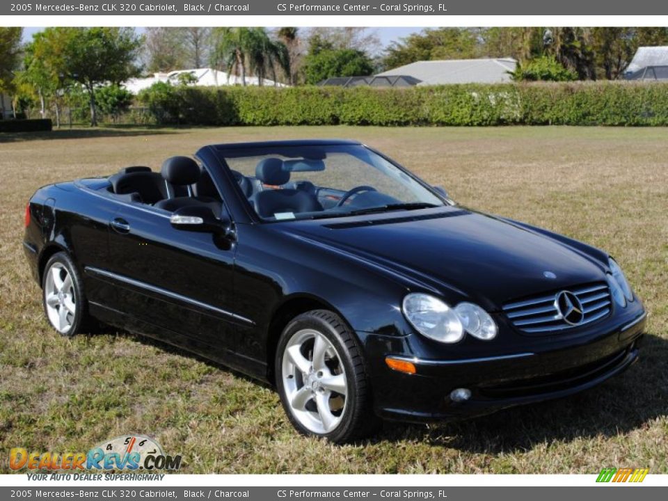 2005 Mercedes-Benz CLK 320 Cabriolet Black / Charcoal Photo #3