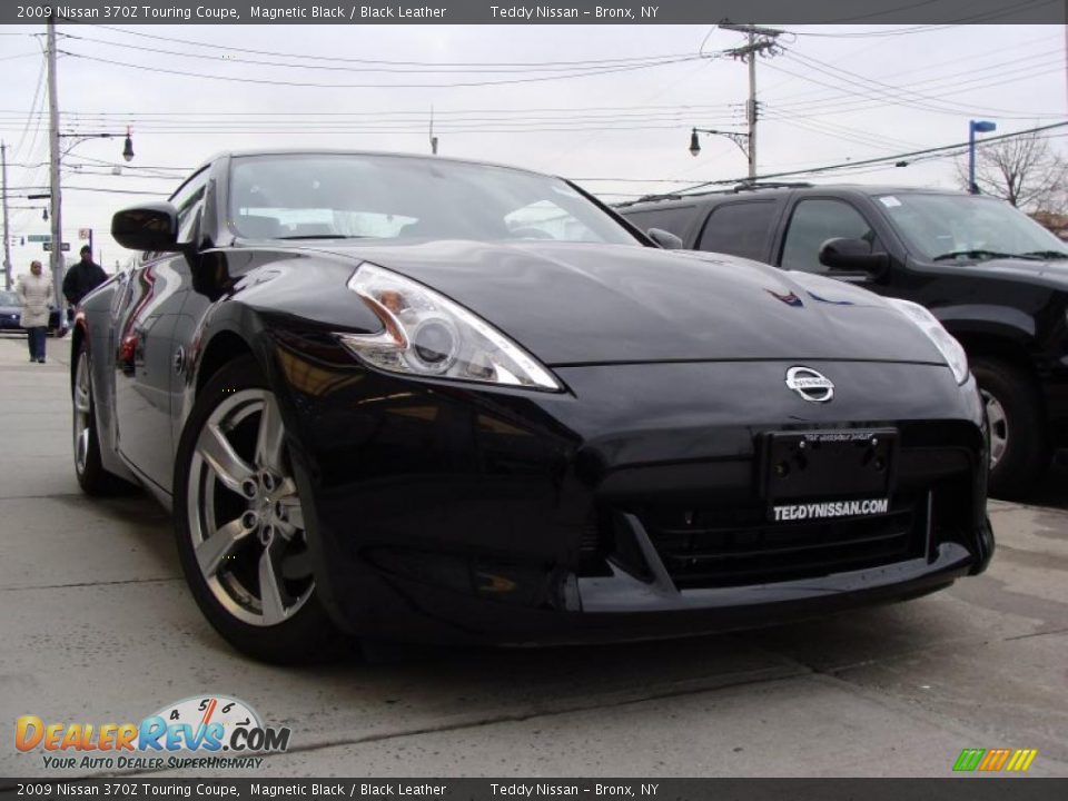 2009 Nissan 370Z Touring Coupe Magnetic Black / Black Leather Photo #1