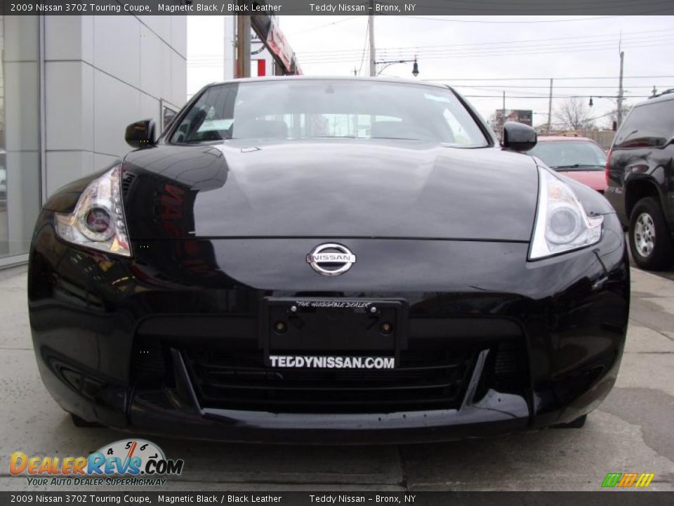 2009 Nissan 370Z Touring Coupe Magnetic Black / Black Leather Photo #2