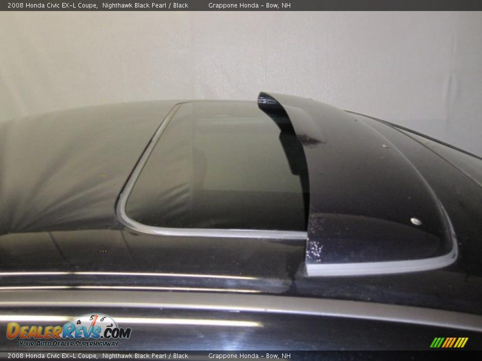 2008 Honda Civic EX-L Coupe Nighthawk Black Pearl / Black Photo #8