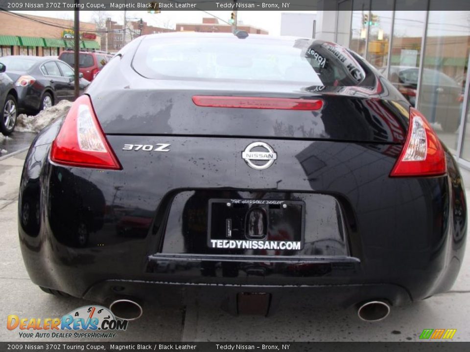 2009 Nissan 370Z Touring Coupe Magnetic Black / Black Leather Photo #5