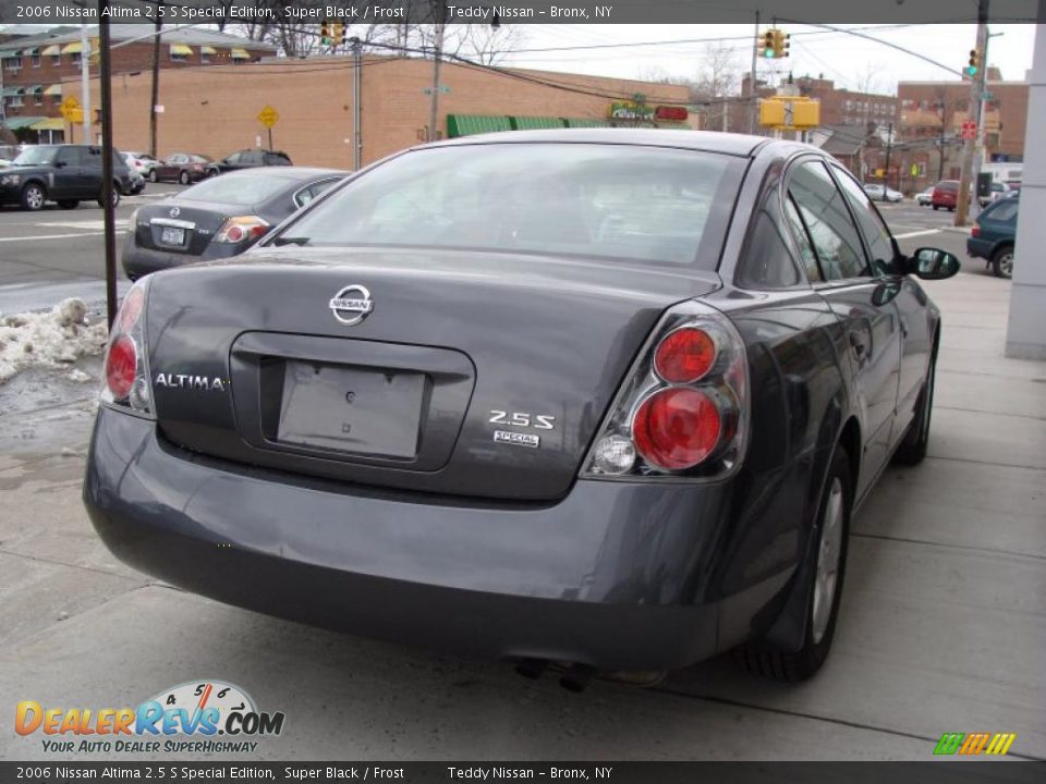 2006 Nissan Altima 2.5 S Special Edition Super Black / Frost Photo #4