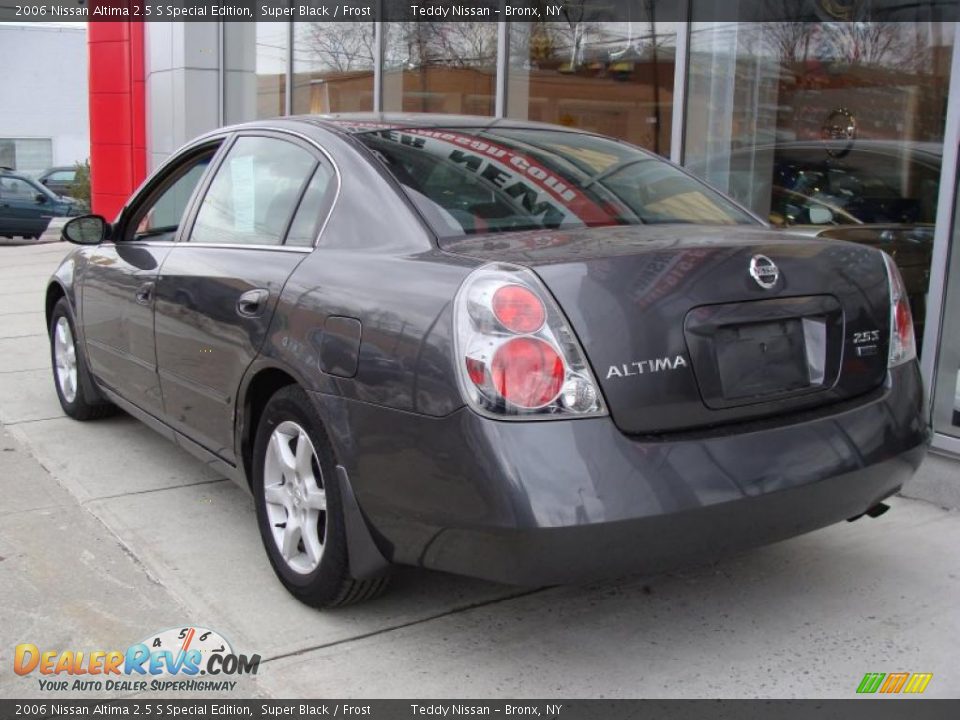 2006 Nissan Altima 2.5 S Special Edition Super Black / Frost Photo #6
