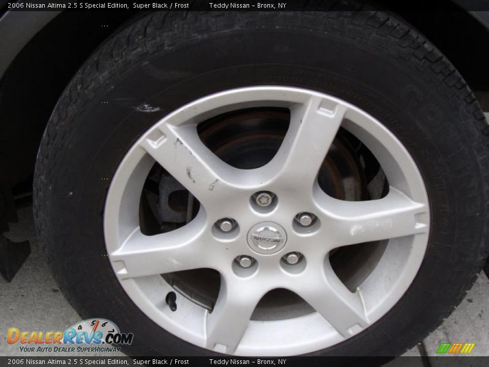 2006 Nissan Altima 2.5 S Special Edition Super Black / Frost Photo #7