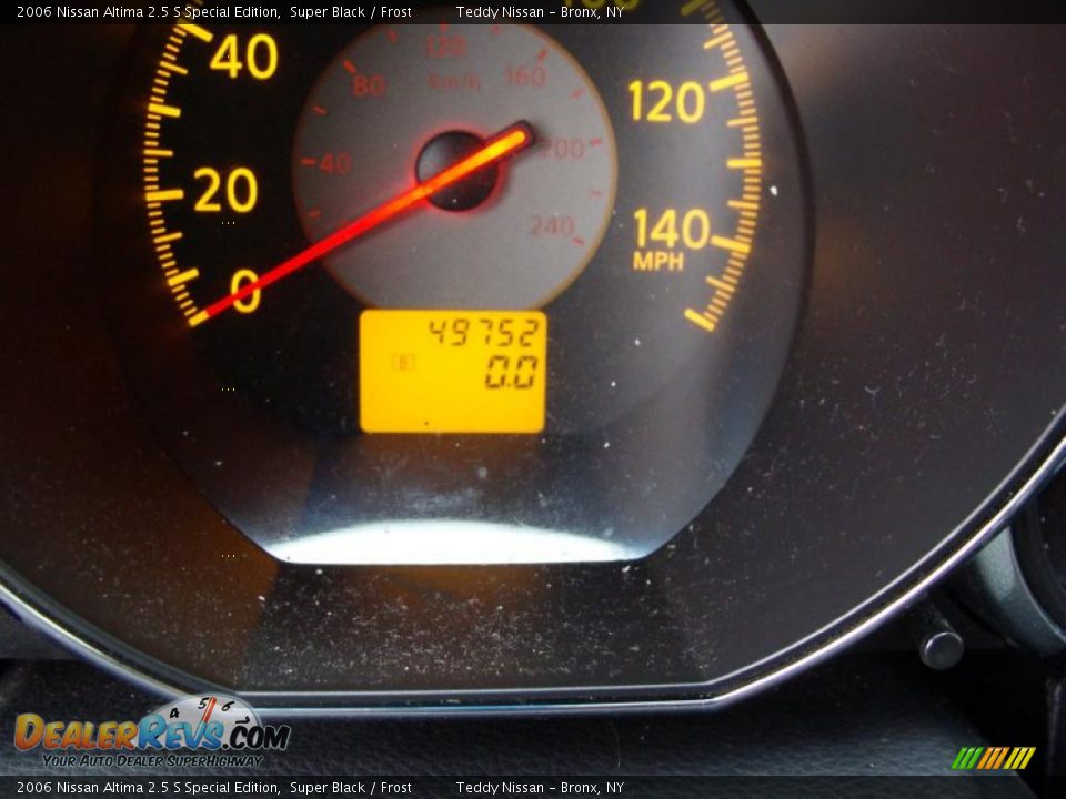 2006 Nissan Altima 2.5 S Special Edition Super Black / Frost Photo #23