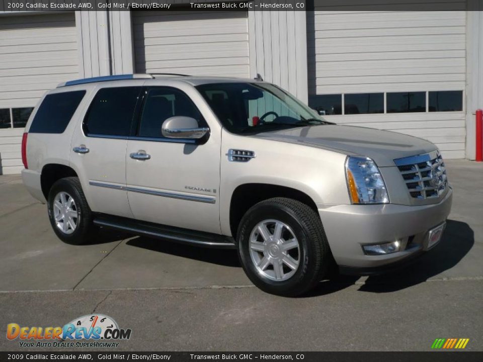 2009 Cadillac Escalade AWD Gold Mist / Ebony/Ebony Photo #1
