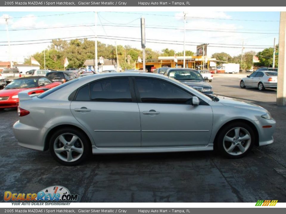 2005 Mazda MAZDA6 i Sport Hatchback Glacier Silver Metallic / Gray Photo #3