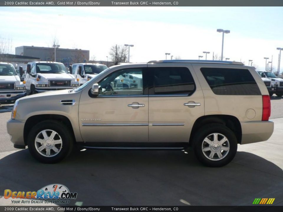 2009 Cadillac Escalade AWD Gold Mist / Ebony/Ebony Photo #4