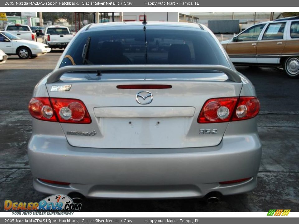 2005 Mazda MAZDA6 i Sport Hatchback Glacier Silver Metallic / Gray Photo #6