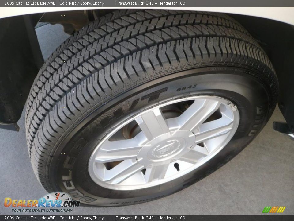 2009 Cadillac Escalade AWD Gold Mist / Ebony/Ebony Photo #7