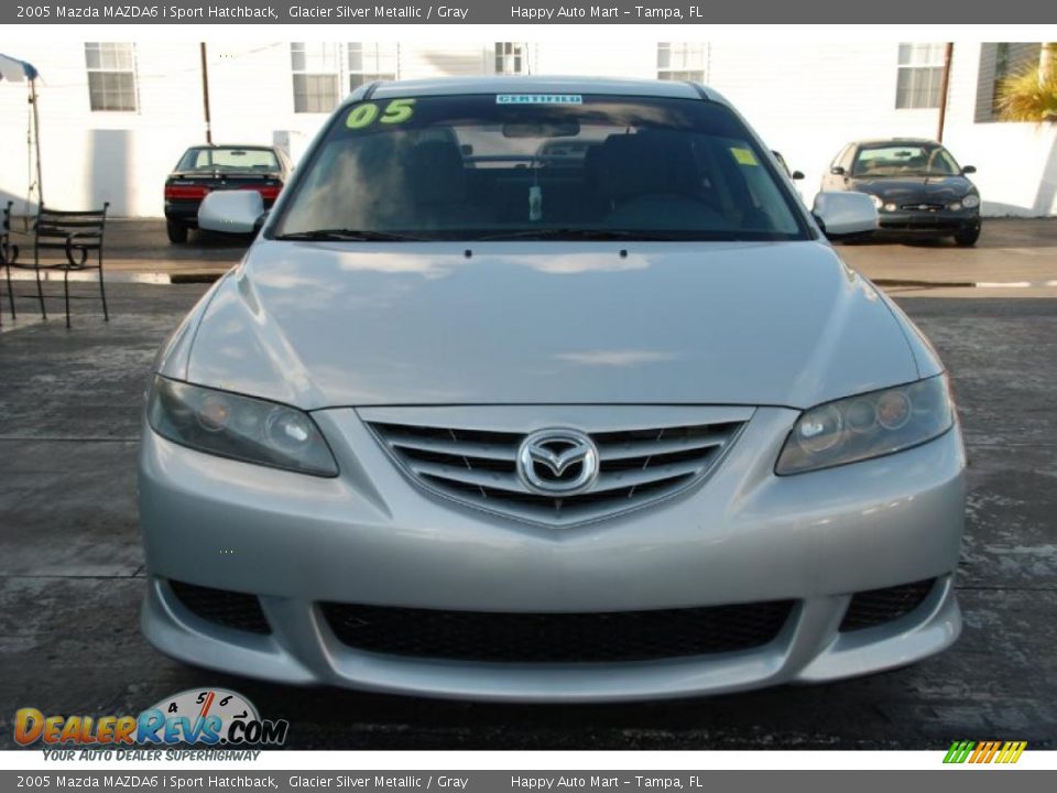 2005 Mazda MAZDA6 i Sport Hatchback Glacier Silver Metallic / Gray Photo #7