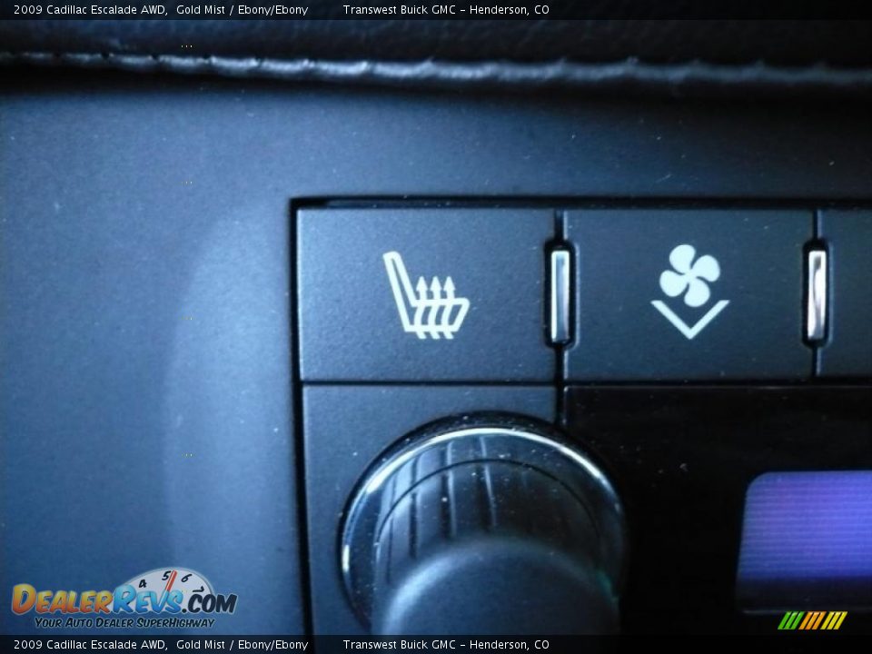 2009 Cadillac Escalade AWD Gold Mist / Ebony/Ebony Photo #10
