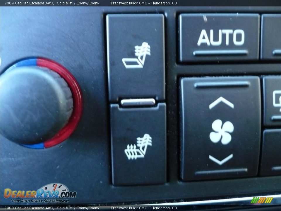 2009 Cadillac Escalade AWD Gold Mist / Ebony/Ebony Photo #15