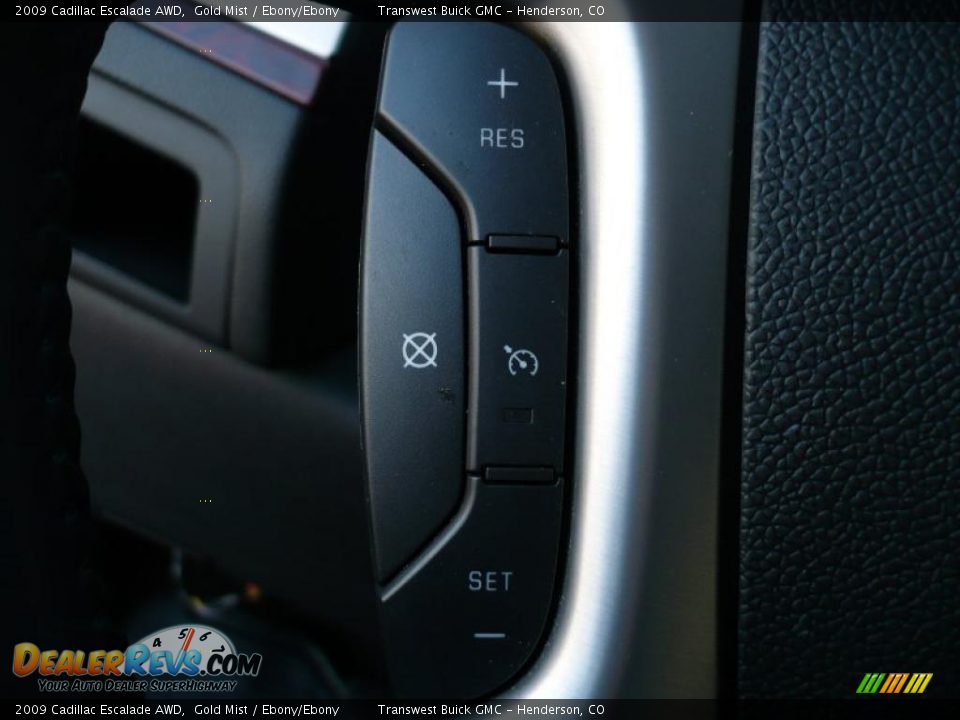2009 Cadillac Escalade AWD Gold Mist / Ebony/Ebony Photo #17
