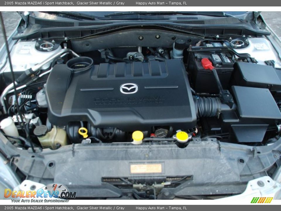 2005 Mazda MAZDA6 i Sport Hatchback Glacier Silver Metallic / Gray Photo #22