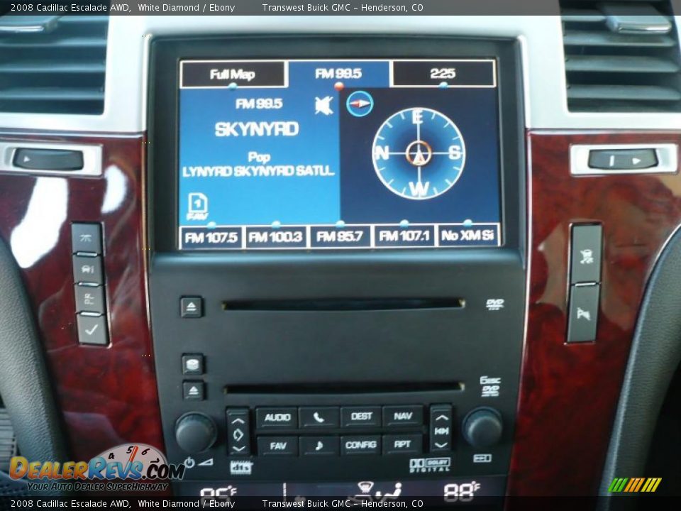 2008 Cadillac Escalade AWD White Diamond / Ebony Photo #11