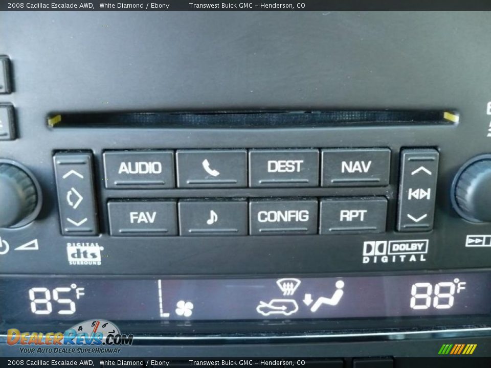2008 Cadillac Escalade AWD White Diamond / Ebony Photo #13