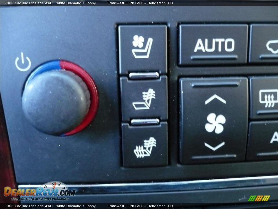 2008 Cadillac Escalade AWD White Diamond / Ebony Photo #15