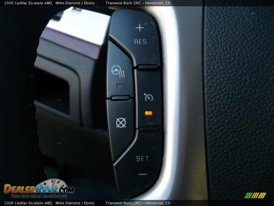 2008 Cadillac Escalade AWD White Diamond / Ebony Photo #17
