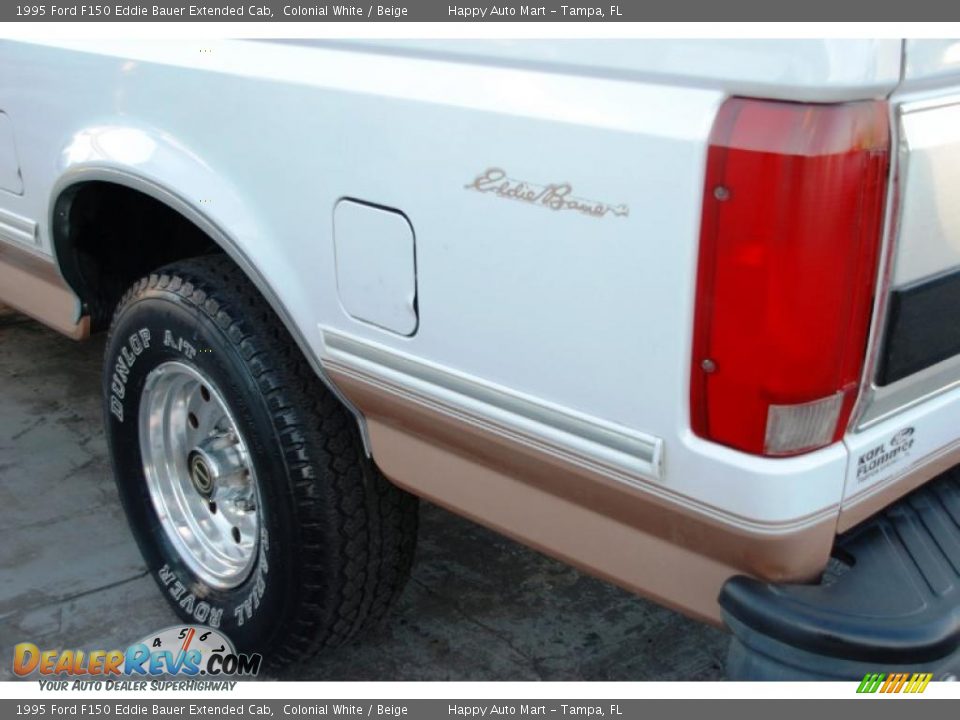 1995 Ford F150 Eddie Bauer Extended Cab Colonial White / Beige Photo #11