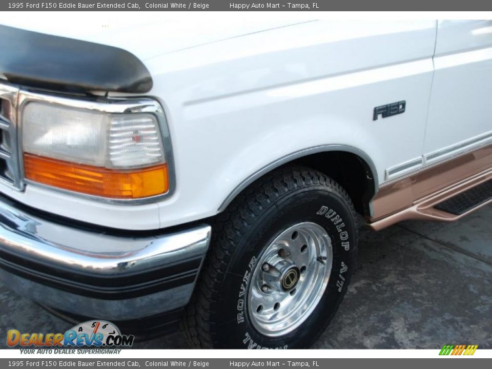 1995 Ford F150 Eddie Bauer Extended Cab Colonial White / Beige Photo #12