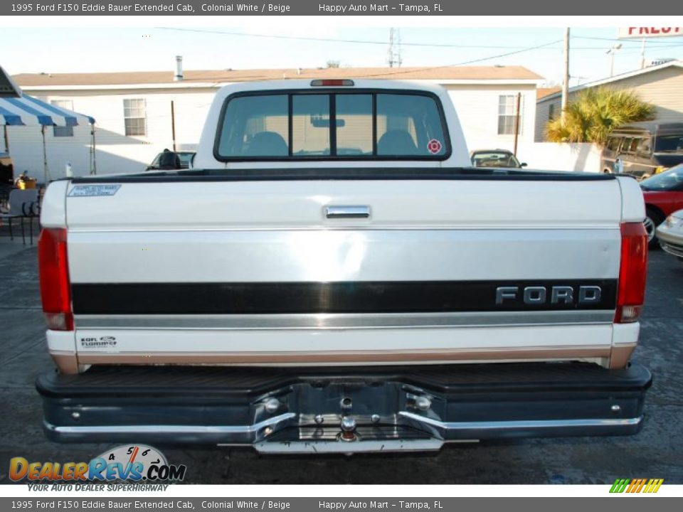 1995 Ford F150 Eddie Bauer Extended Cab Colonial White / Beige Photo #13