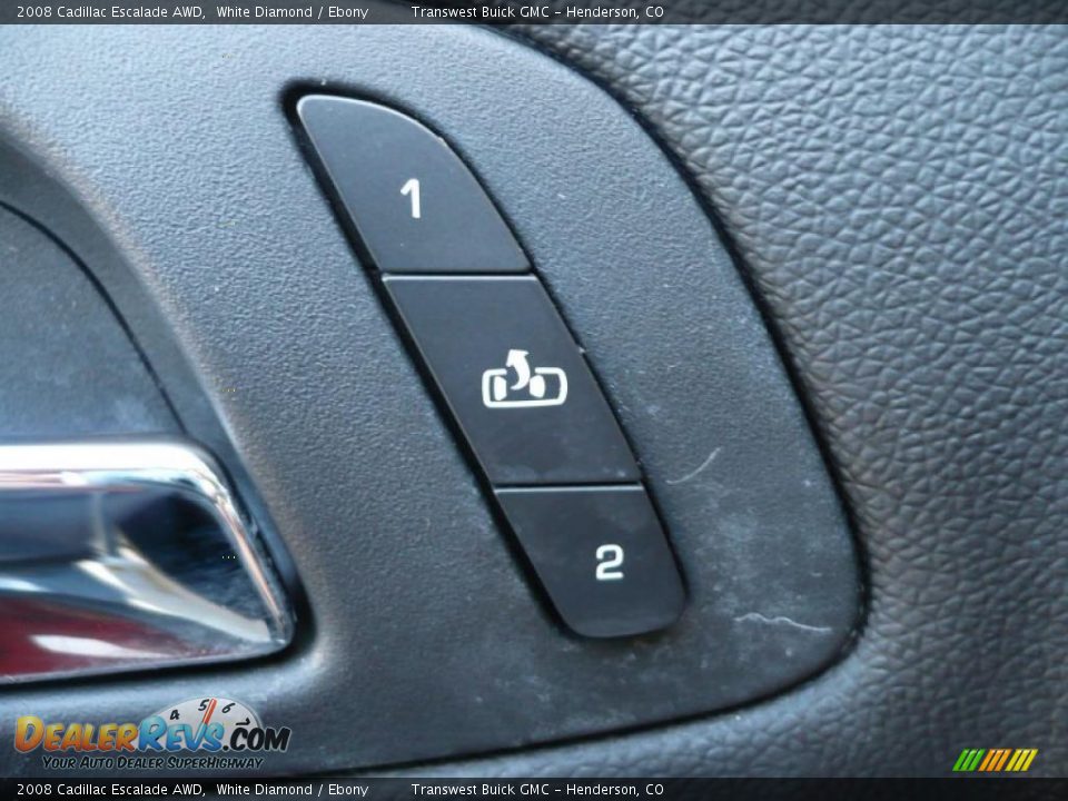 2008 Cadillac Escalade AWD White Diamond / Ebony Photo #22