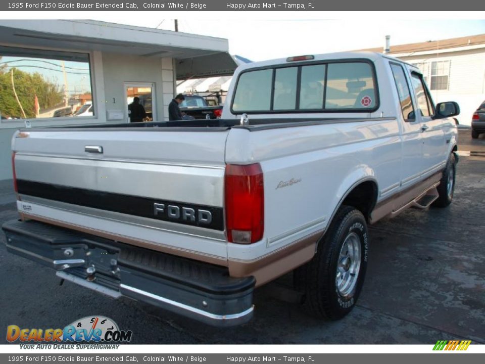 1995 Ford F150 Eddie Bauer Extended Cab Colonial White / Beige Photo #14