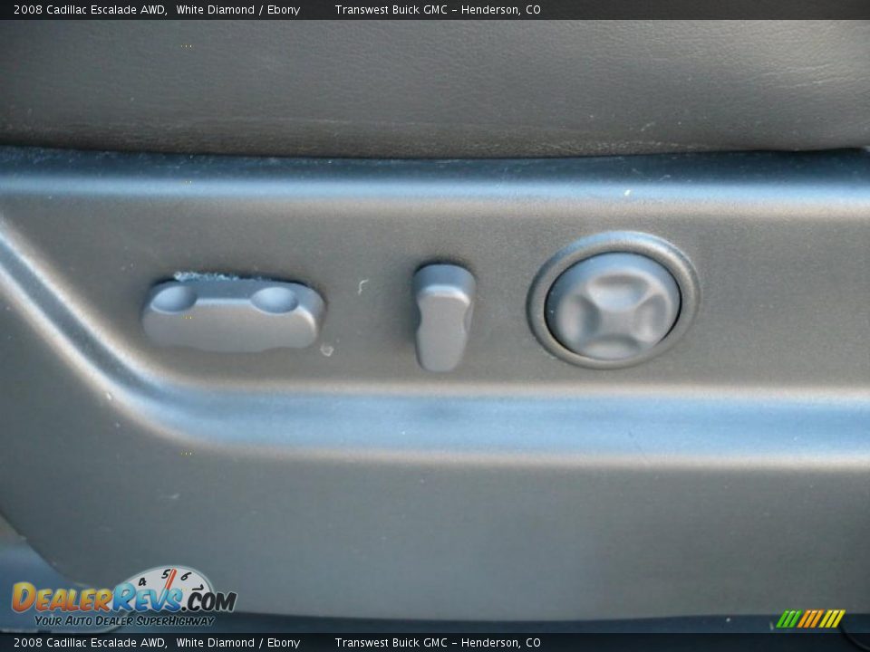 2008 Cadillac Escalade AWD White Diamond / Ebony Photo #23