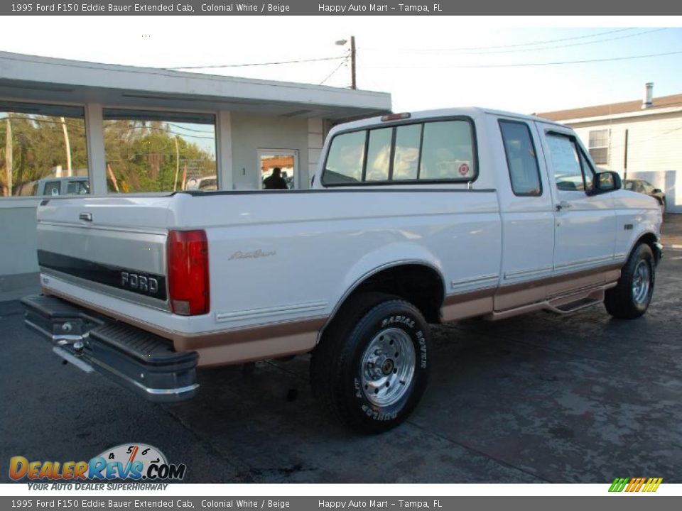 1995 Ford F150 Eddie Bauer Extended Cab Colonial White / Beige Photo #15