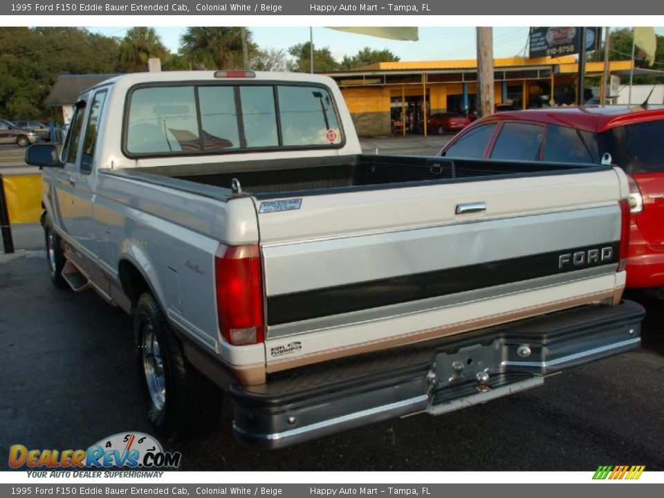 1995 Ford F150 Eddie Bauer Extended Cab Colonial White / Beige Photo #16