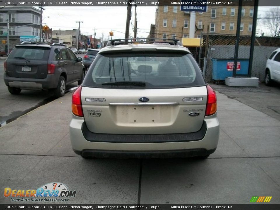 2006 Subaru Outback 3.0 R L.L.Bean Edition Wagon Champagne Gold Opalescent / Taupe Photo #4