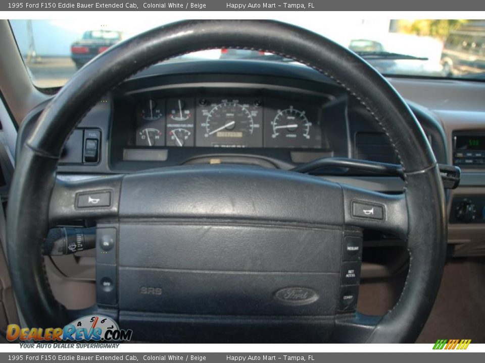 1995 Ford F150 Eddie Bauer Extended Cab Colonial White / Beige Photo #25