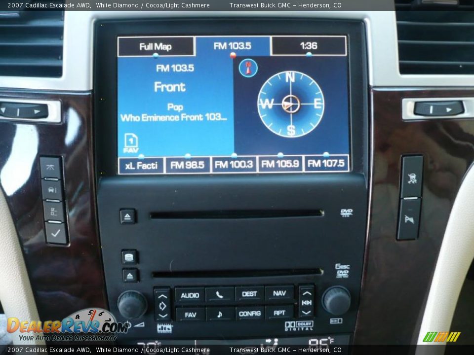 2007 Cadillac Escalade AWD White Diamond / Cocoa/Light Cashmere Photo #10