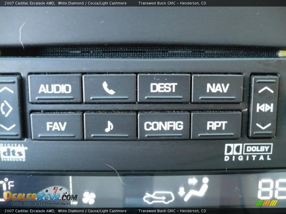2007 Cadillac Escalade AWD White Diamond / Cocoa/Light Cashmere Photo #12