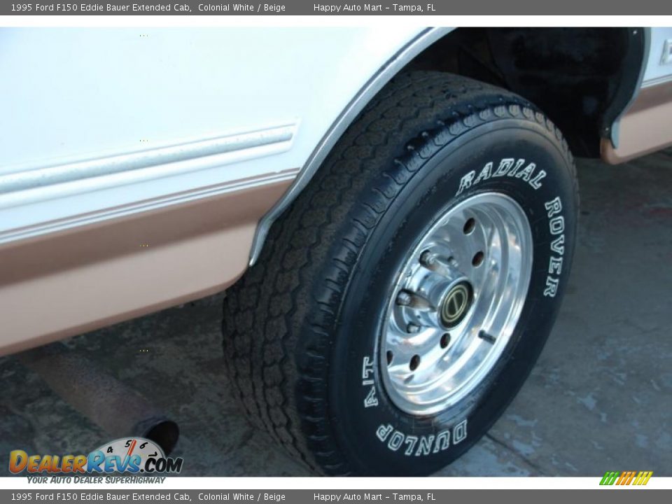 1995 Ford F150 Eddie Bauer Extended Cab Colonial White / Beige Photo #33