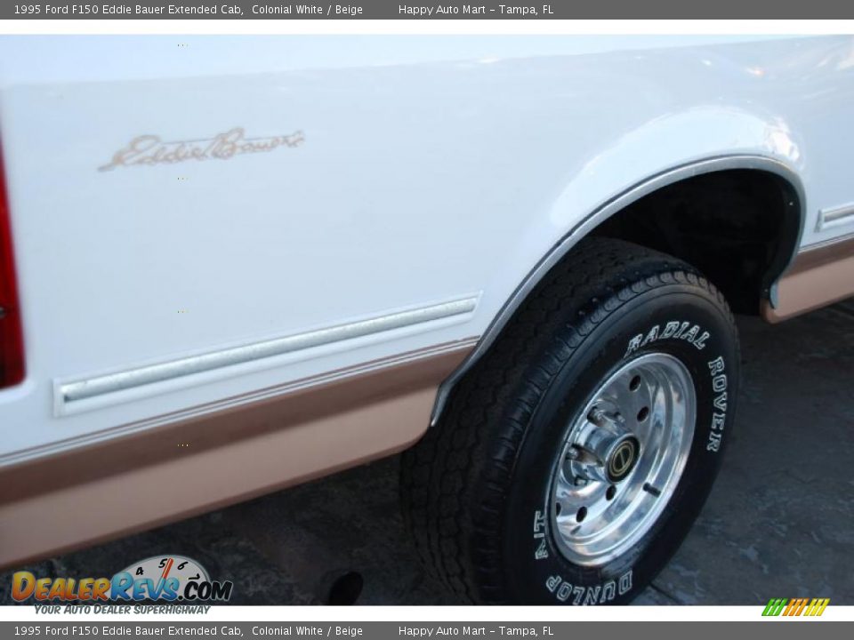 1995 Ford F150 Eddie Bauer Extended Cab Colonial White / Beige Photo #34