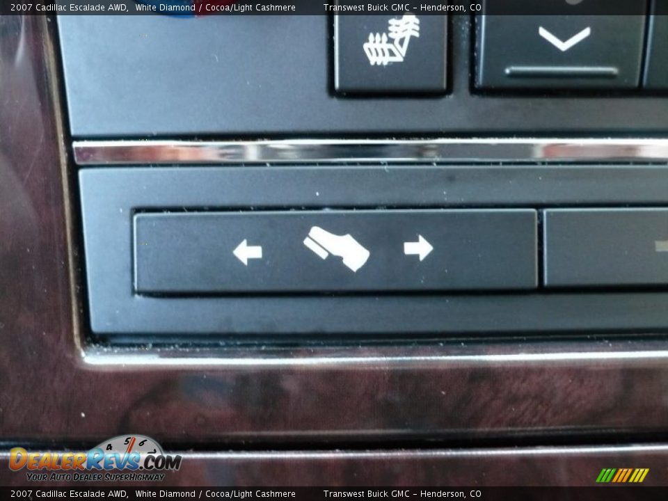 2007 Cadillac Escalade AWD White Diamond / Cocoa/Light Cashmere Photo #15