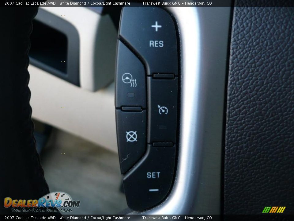 2007 Cadillac Escalade AWD White Diamond / Cocoa/Light Cashmere Photo #16