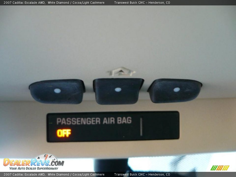 2007 Cadillac Escalade AWD White Diamond / Cocoa/Light Cashmere Photo #22