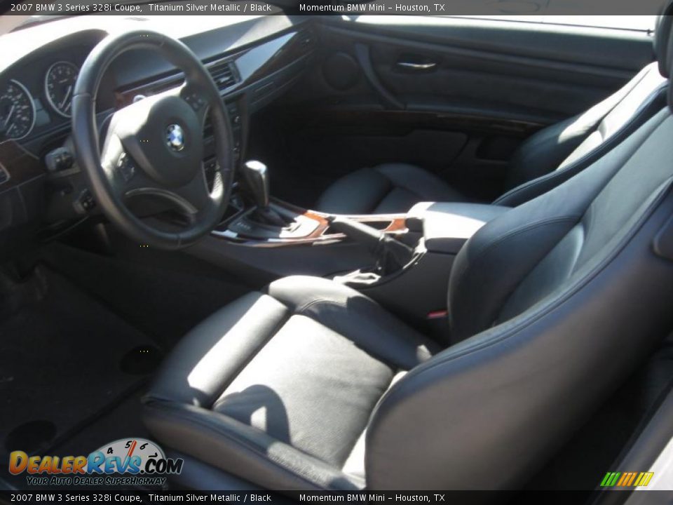 2007 BMW 3 Series 328i Coupe Titanium Silver Metallic / Black Photo #2