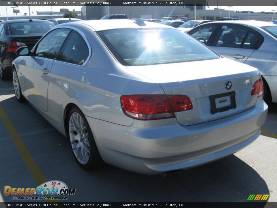2007 BMW 3 Series 328i Coupe Titanium Silver Metallic / Black Photo #3