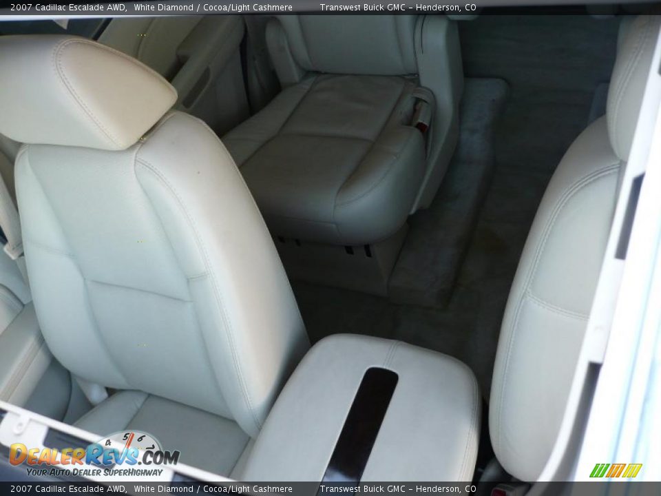 2007 Cadillac Escalade AWD White Diamond / Cocoa/Light Cashmere Photo #24