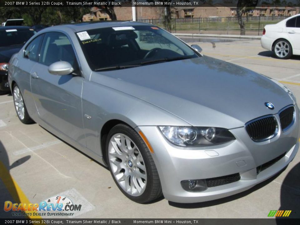 2007 BMW 3 Series 328i Coupe Titanium Silver Metallic / Black Photo #5