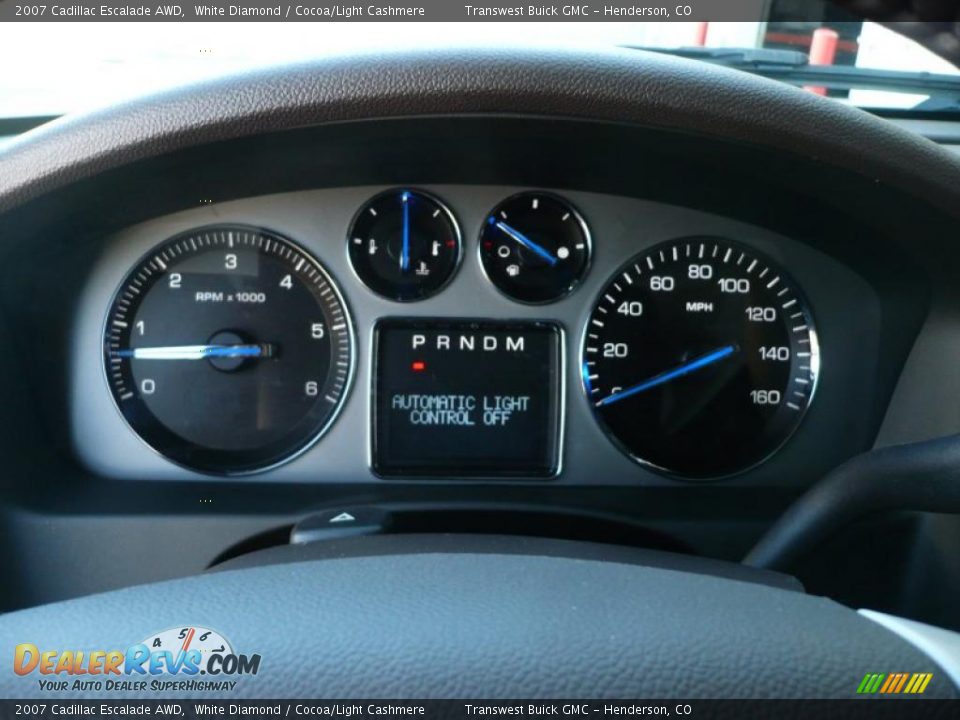 2007 Cadillac Escalade AWD White Diamond / Cocoa/Light Cashmere Photo #25