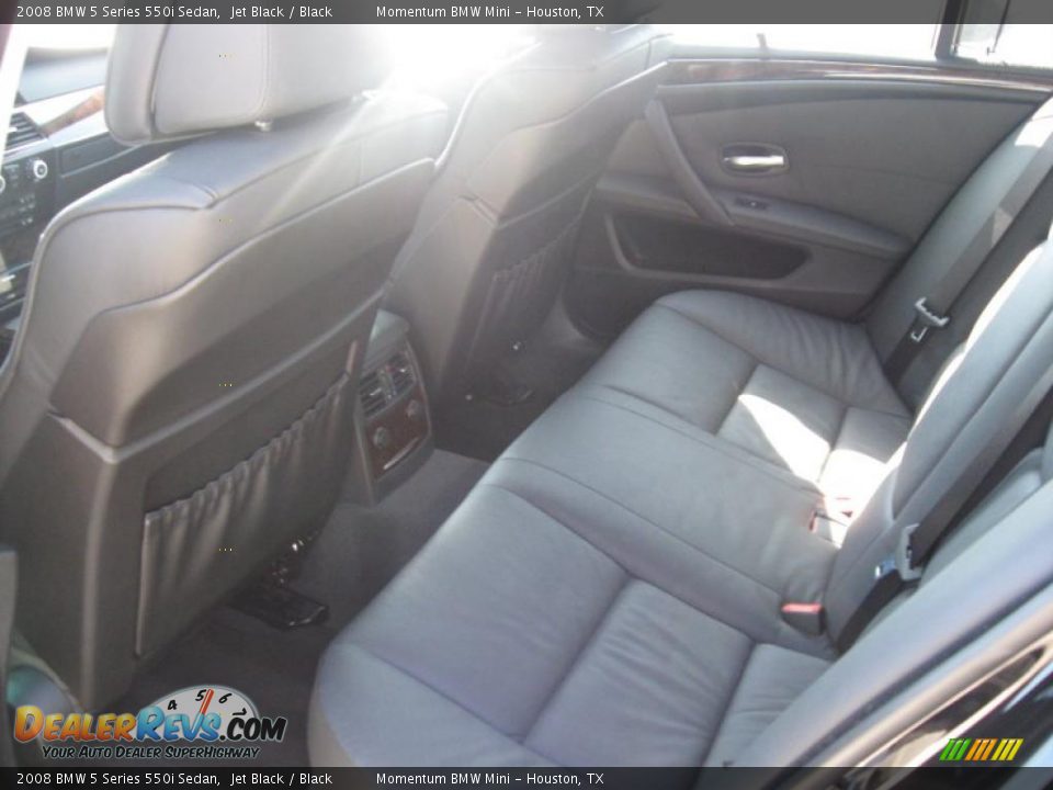 2008 BMW 5 Series 550i Sedan Jet Black / Black Photo #3