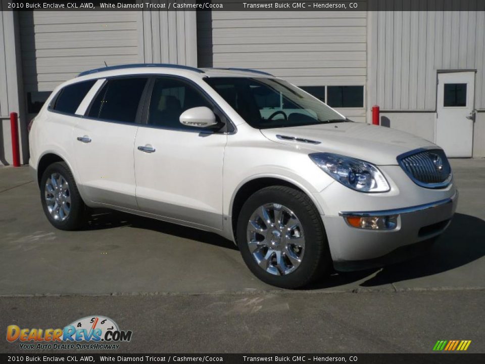 2010 Buick Enclave CXL AWD White Diamond Tricoat / Cashmere/Cocoa Photo #1