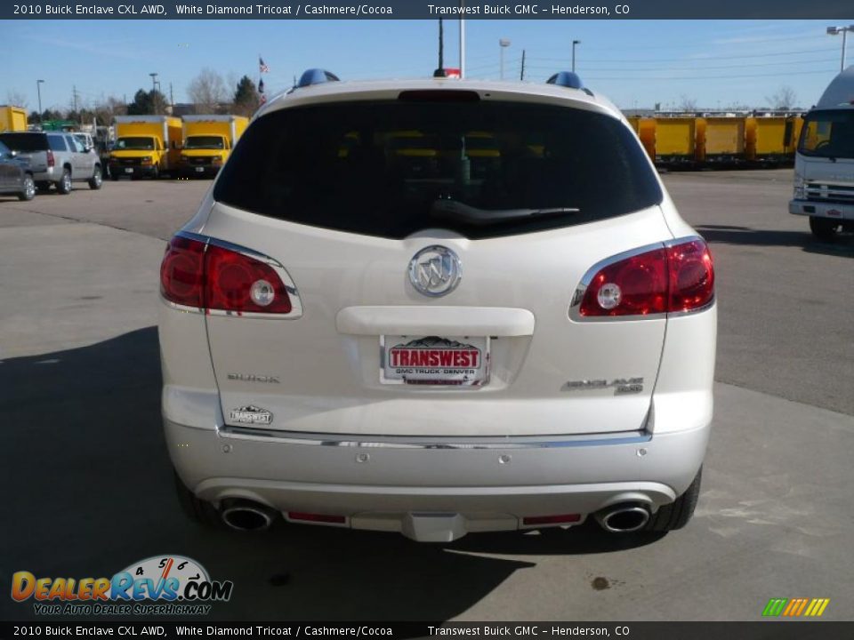 2010 Buick Enclave CXL AWD White Diamond Tricoat / Cashmere/Cocoa Photo #5