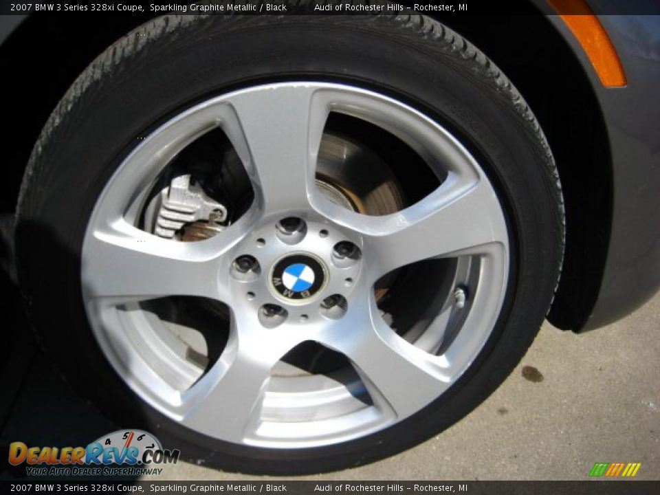 2007 BMW 3 Series 328xi Coupe Sparkling Graphite Metallic / Black Photo #8