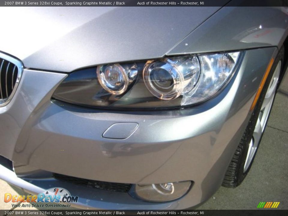 2007 BMW 3 Series 328xi Coupe Sparkling Graphite Metallic / Black Photo #9